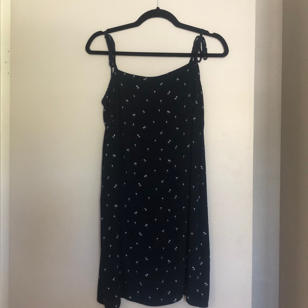 Brandy Melville Navy Plam Tree Dress